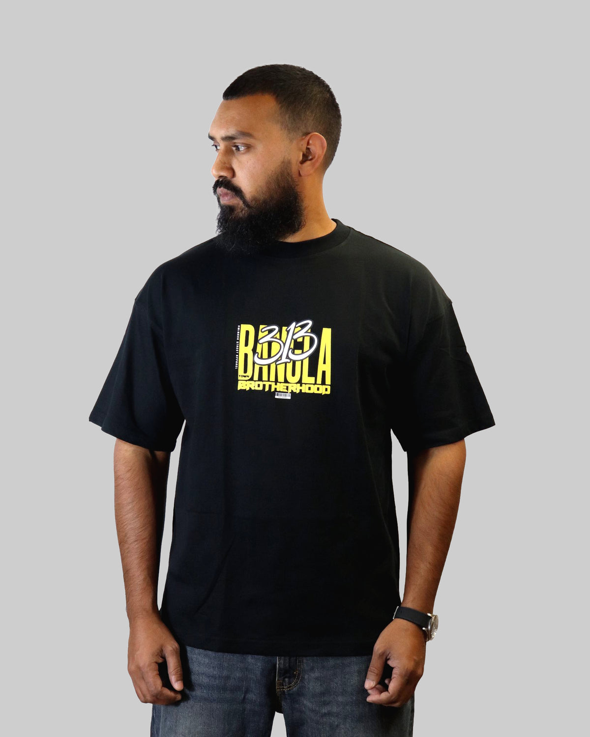 AMINARA Men's Oversized BANGLA TOWN Tee