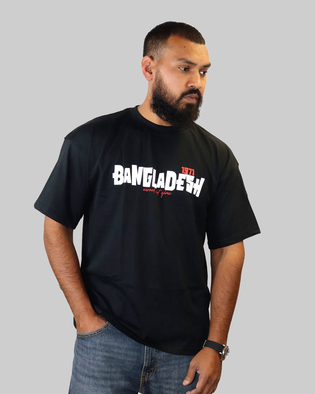 AMINARA Relaxed Fit BANGLADESH 1971 Graphic Tee