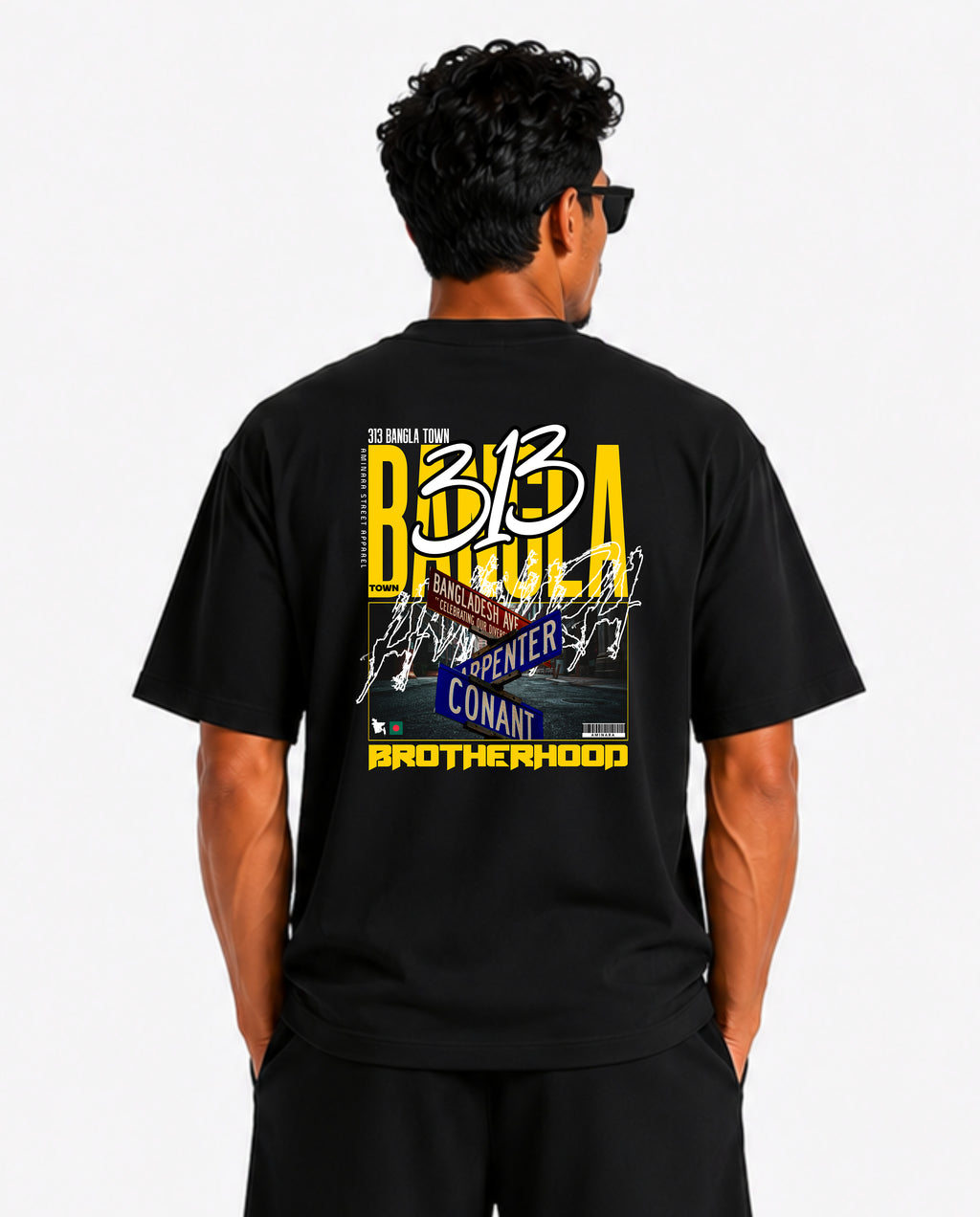 Men's Oversized BANGLA TOWN Tee