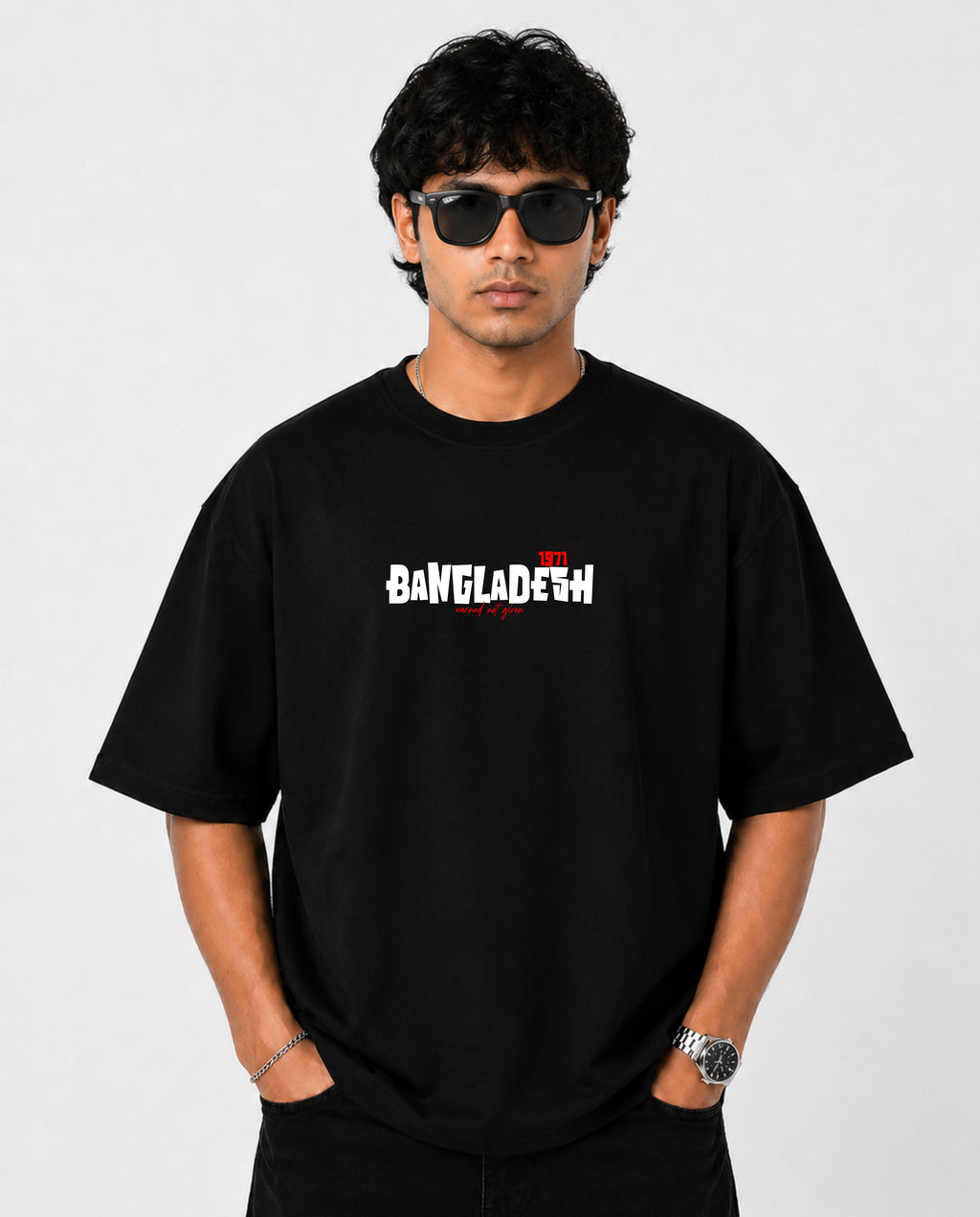 Men's Oversized BANGLADESH 1971 graphic Tee