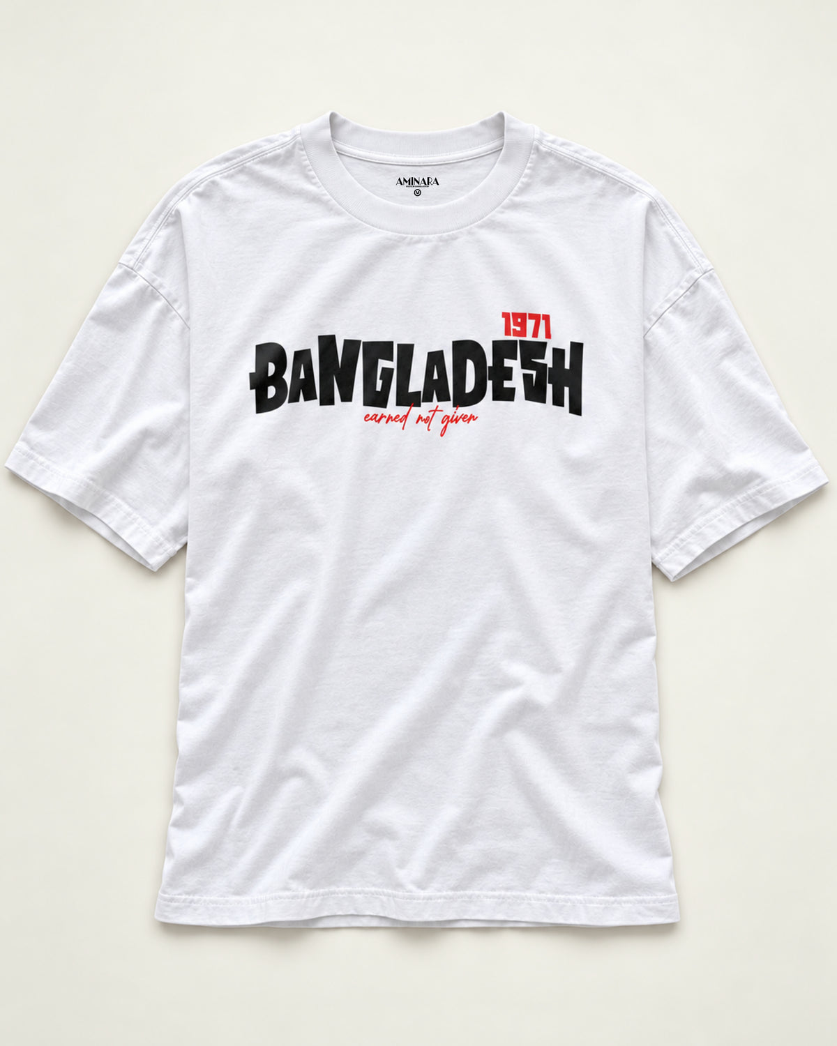 AMINARA Relaxed fit BANGLADESH 1971 graphic Tee