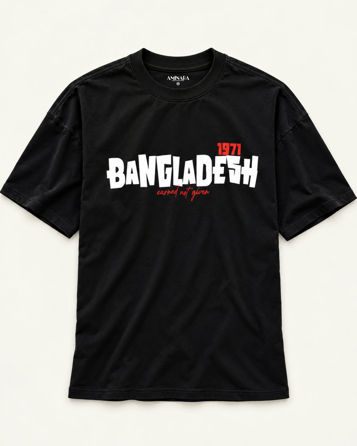 AMINARA Relaxed Fit BANGLADESH 1971 Graphic Tee