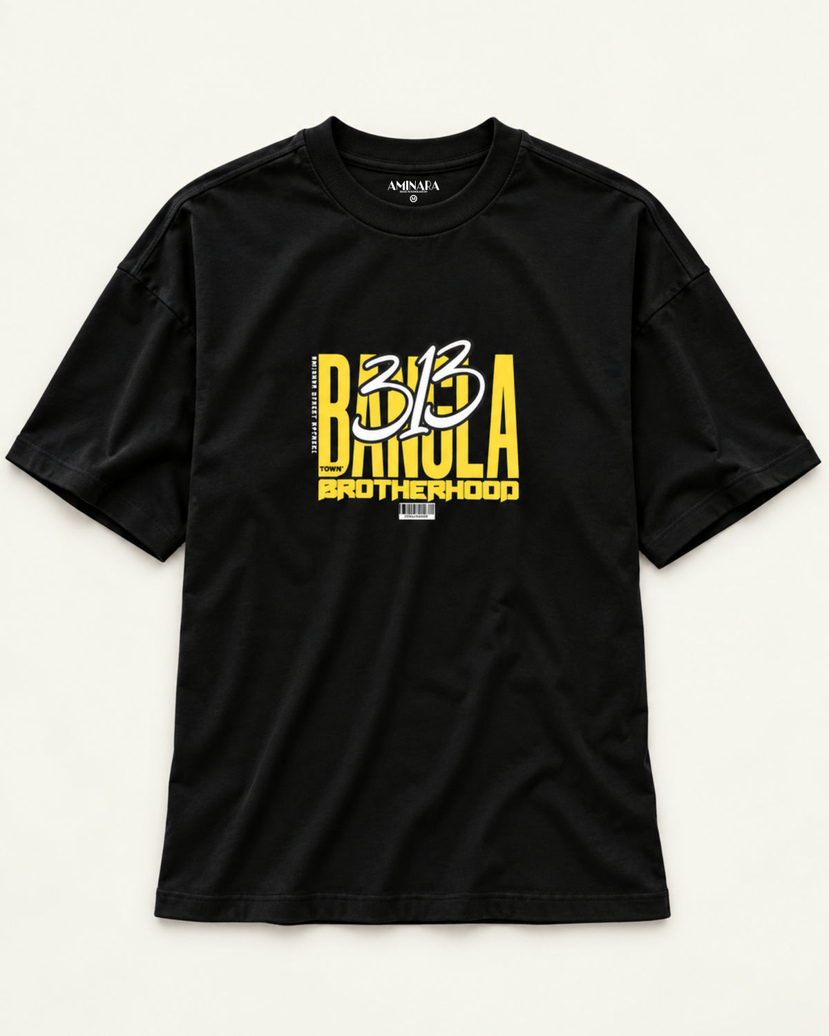 AMINARA Men's Oversized BANGLA TOWN Tee