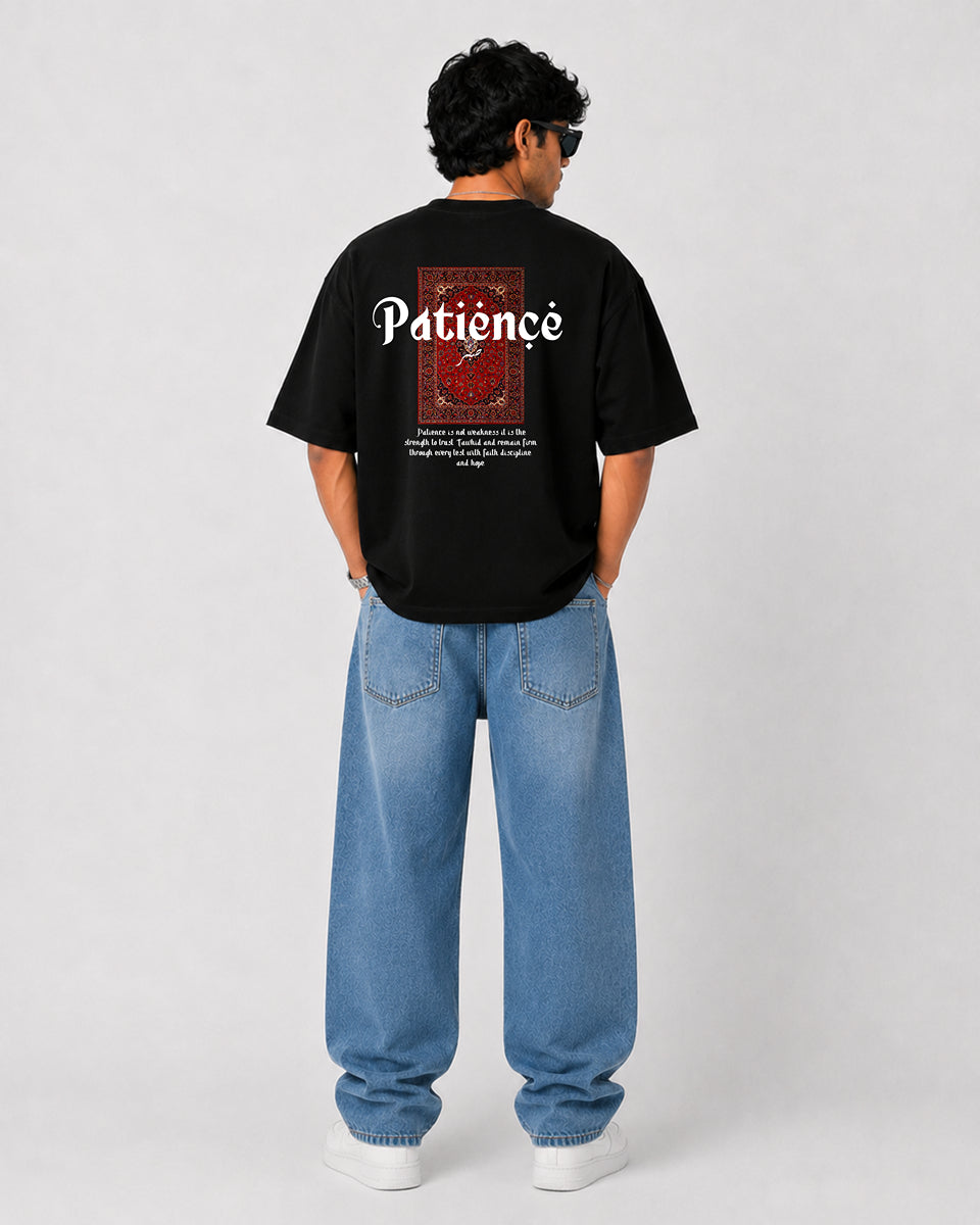 AMINARA Men's Oversized FAITH Graphic Tee